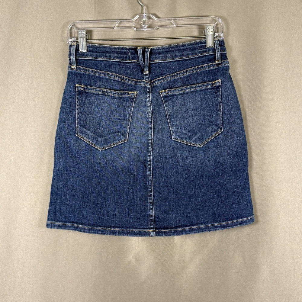 Vineyard Vines Utility Pocket Denim Jean Mini Skirt Dark Wash Preppy Size 25 - Picture 5 of 9